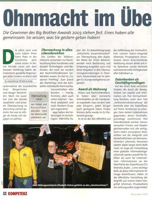 KOMPETENZ 11/2003, Seite 36